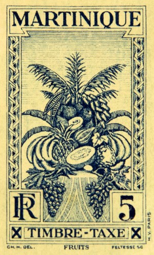 Martinique - Fruits Stamp